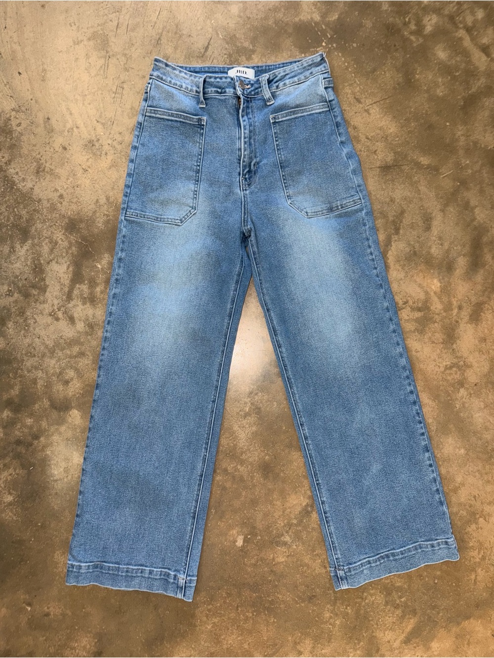 JBD Just Black Denim Eve High Rise Utility Wide Leg Jeans Size 28 - Picture 3 of 14